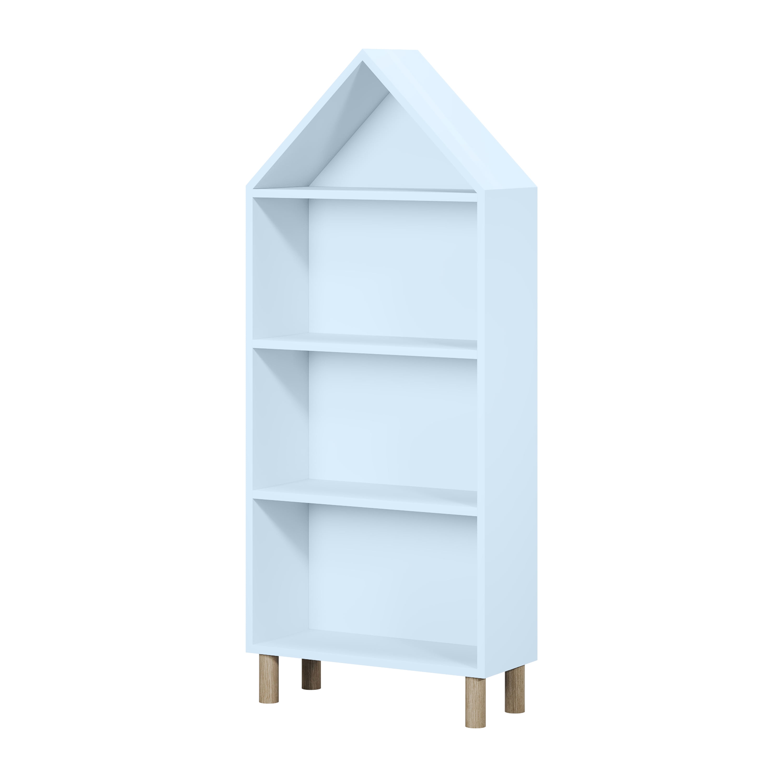 House of Happy, House Shaped Bookshelf, Blue