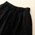 thumbnail image 4 of cfhntfmh Lounge Shorts for Women Elastic Waist Summer Casual Shorts Cotton Linen Flowy Wide Leg Short Pants with Pockets, 4 of 5