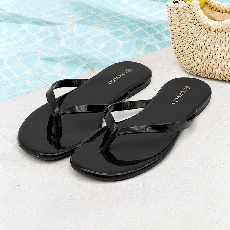 black dress flip flops Black Flip-Flops for Women