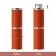 thumbnail image 3 of 8ML Perfume Atomizer, Empty Leather Cologne Spray Bottle, Mini Perfume Sprayer Dispenser for Travel (1PCS, Orange), 3 of 5