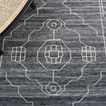 thumbnail image 6 of SAFAVIEH Kilim Adair Geometric Area Rug, Black/Ivory, 7' x 7' Round, 6 of 8
