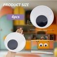 thumbnail image 2 of 4Pcs Giant Wiggle Eyes 15cm/5.9inch Self-Adhesive Googly Eyes Large Black Plastic Eyes for Crafts Big Cartoon Eye Stickers for Wall Cabinet Decorations, 2 of 6