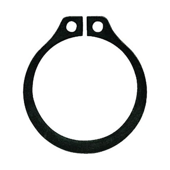 2pc - 1/2" (0.500) SAE External Snap Ring, Black Phosphate, in., inch