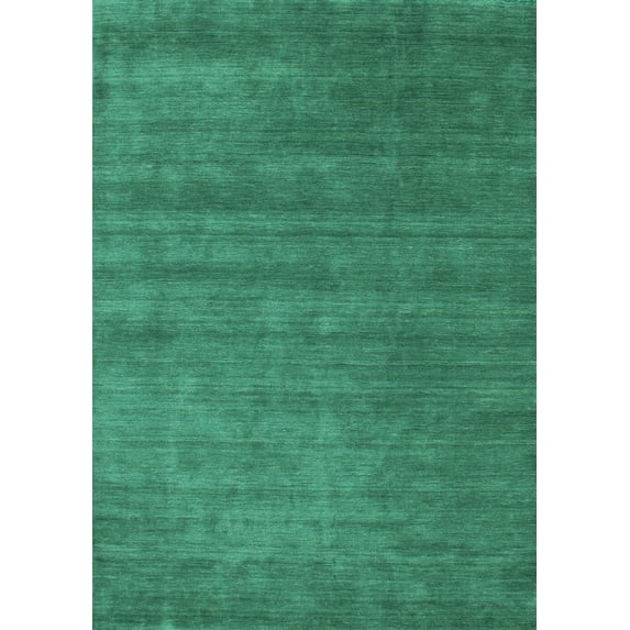 Ahgly Company Indoor Rectangle Abstract Light Blue Contemporary Area Rugs, 7' x 9'