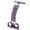 Purple, variant on Pedal Resistance Band With Handle Upgrade Latex Tube Exercise Band Elastic Pull Rope For Home Workout Sit Up Stretching Exercise For Waist Arm Leg Cork Gasket Material 3/16 Door Stretch Strap for
