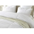 thumbnail image 3 of DNG Creations 1 Piece Ruched Pattern Duvet Cover 100% Egyptian Cotton, 800 TC- With Zipper Closure & Corner Ties ( Solid White - Oversized Queen ), 3 of 3