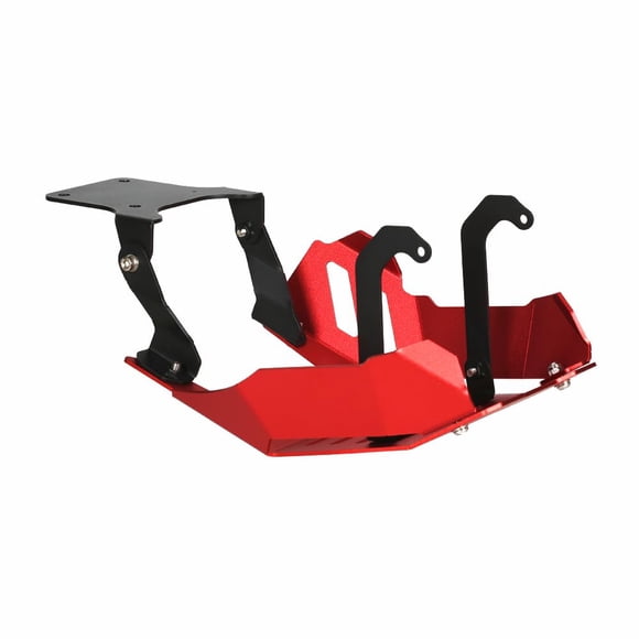 Front Skid Plate Engine Low Mud Guard Bash Cover Compatible with Honda Monkey 125 Z125 GROM 125 2022 2023 2024 (RED)