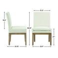 thumbnail image 2 of Steve Silver Aubrey 7-Piece 78-96" Dining Table Set with 6 Upholstered Parsons Chairs, Brown, 2 of 12