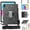 Glitter Black, variant on for iPad 10th Gen 10.9" 2022 A2757/A2777/A2696 Case with Pencil Holder Sparkle Glitter 360 Rotating Kickstand Hand Strap Shoulder Strap Lightweight Anti-Scratch Clear Cover, Glitter Black