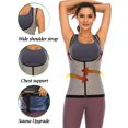 thumbnail image 5 of LELINTA Women Plus Size Sauna Sweat Vest  Waist Trainer Vest Underbust Corset Body Shaper Sauna Suit TaLELINTA Top with Zipper for Weight Loss Workout Shirt, 5 of 8