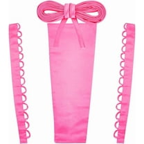 4Pcs Satin Corset Back Kit Pink Cloth Lace Up Panel Extender Zipper Replacement Adjustable Ribbon Ties Dress Corsets for Prom Formal Wedding Dresses DIY Crafts Accessories