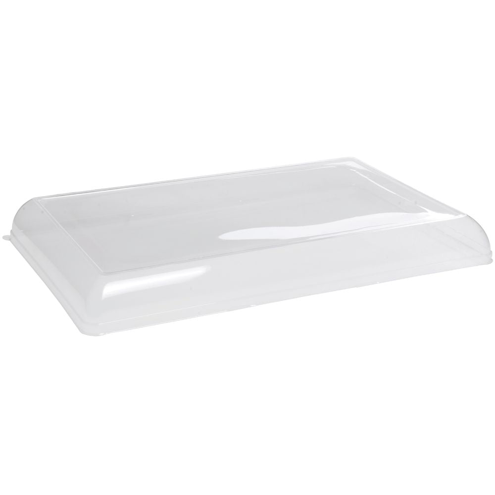 Clear Plastic Lid for Sugarcane Tray 16 1/8"L x 11"W x