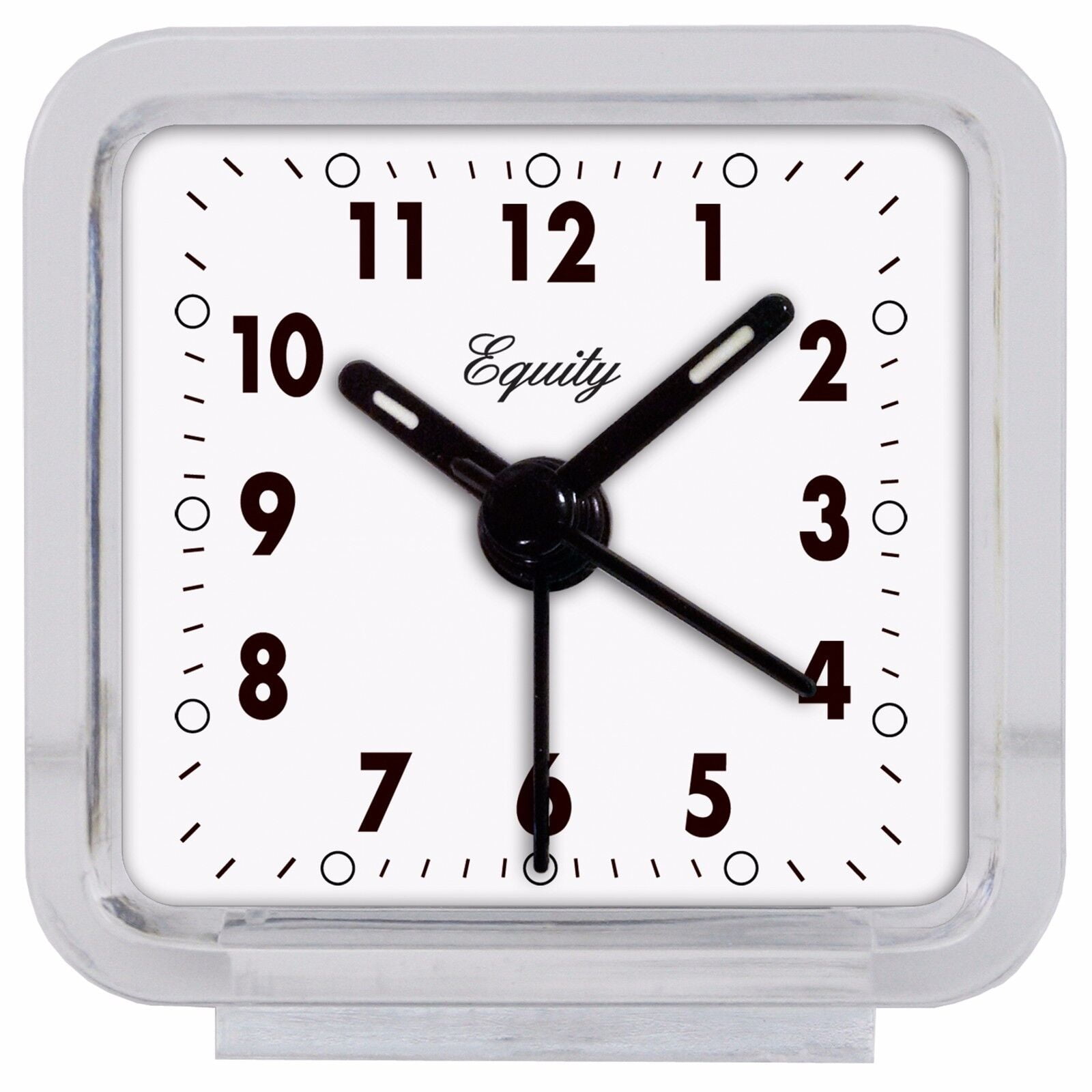 Clear Quartz Analog Travel Alarm Clock New Projection Alarm Clock