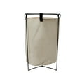 thumbnail image 7 of Household Essentials Iron Laundry Hamper with Removable Bag, Natural and Black, 7 of 7