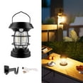 thumbnail image 4 of JoyMoreHome LED Solar Vintage Camping Lantern, Portable Wall Light Fixtures Motion Sensor Light Battery Rechargeable Sconces Outdoor Waterproof Hanging Yard Garden Emergency Power Outage, 4 of 9