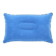 yuehao pillow case square portable folding air inflatable pillow double sided flocking cushion home textiles