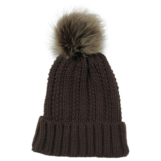 Bonnet d'Hiver Tricoté Sans Bord pour Femmes - Chapeau Doux et Extensible pour Temps Froid