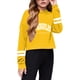 thumbnail image 2 of Gibobby Sudadera para Niñas Niños Casual Suelto Activo Mangas completas Sudaderas con capucha Sudaderas con capucha corto Estampado de Tops cortos para a(Amarillo, 10-12 Años), 2 of 4