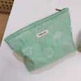thumbnail image 4 of Bolsas de lavado de jacquard verde Bolso de cosméticos multifunción informal para el trabajo (estilo 2), 4 of 5