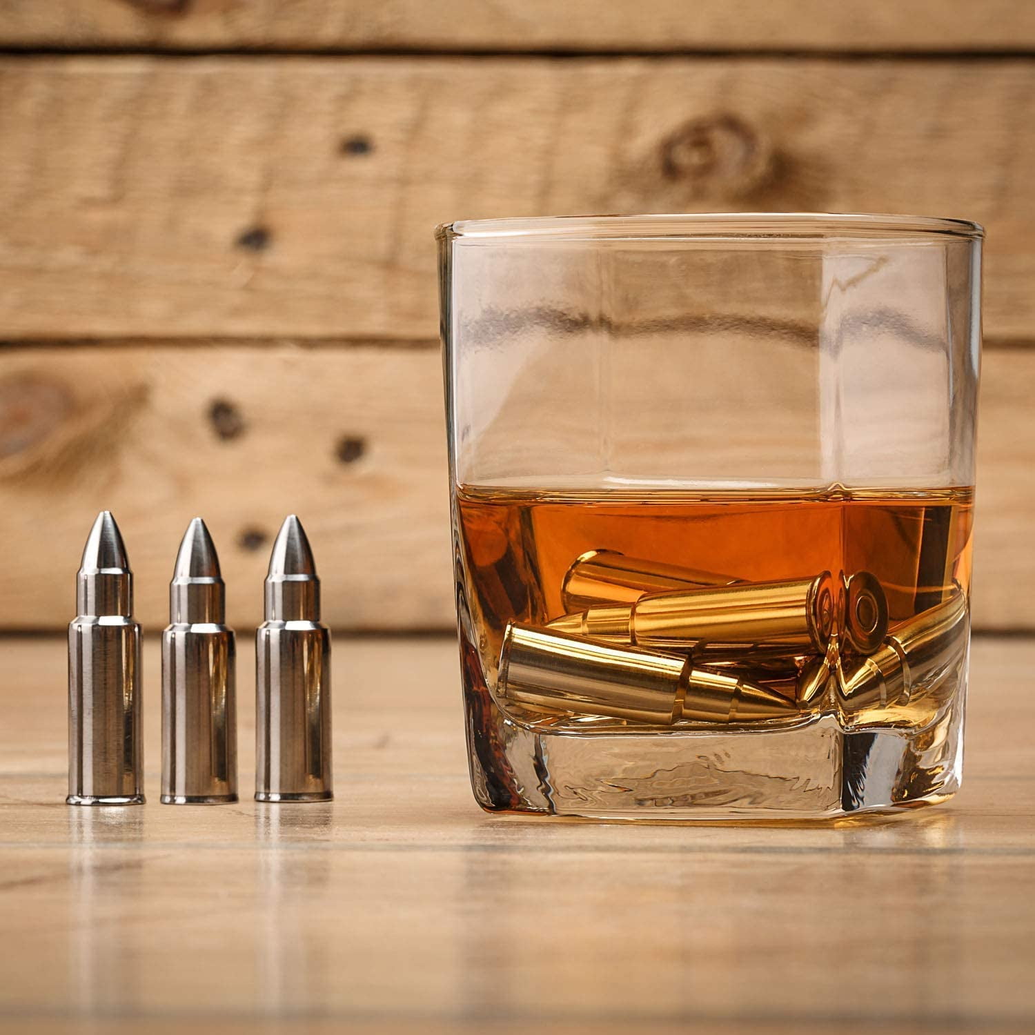 Whiskey Stone Bullets Set - Stainless Steel Bullet Shaped Whiskey Ston —  CHIMIYA