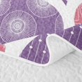 thumbnail image 5 of Homewish Minimalist Stripes Twin Quilt Set,Vintage Bohemian Twin Coverlet Set,Pink Purple,2-Piece, 5 of 7