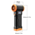 thumbnail image 6 of KuaiKoul Compressed Air Duster & Handheld Vacuum 2-in-1, 110,000 RPM Brushless Electric Air Blower with Smart LED Screen, 4-Speed Cordless Keyboard Cleaner for Car, PC, Electronics, Orange, 6 of 18