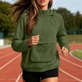 thumbnail image 5 of Tqcoqu Womens Solid Color Half Zip Hooded Jacket, Lightweight Long Sleeve Pullover Anorak Windbreaker with Pocket & Drawstring, 5 of 9