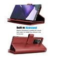 thumbnail image 3 of Njjex Case for 2020 Galaxy Note 20 Ultra 5G / Galaxy Note 20 5G, PU Leather Wallet Case [9 Card Slots] Folio Flip [Detachable] Kickstand Magnetic Slim Shock Back Phone Cover & Wrist Strap -Wine Red, 3 of 5