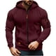 thumbnail image 2 of Ceisia Men's Oversize Hooded Full-Zip Color-Accent Fleece Hooded Jacket Gift, 2 of 9