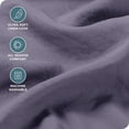 thumbnail image 2 of Bare Home Washed Sheet Set - Premium 1800 Collection - Deep Pocket - 4 Piece - King, Dusty Purple, 2 of 6
