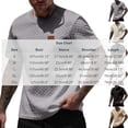 thumbnail image 5 of Klisyaur Men Short Sleeve Tops Casual Fashion Loose Crewneck Textured Shirt Summer Dressy Shirts, 5 of 7