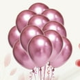 thumbnail image 3 of EeaseMX Globos gruesos de látex de 10 pulgadas, suministros de adornos de fiesta de Color metálico (rosa), 50 Uds., 3 of 7