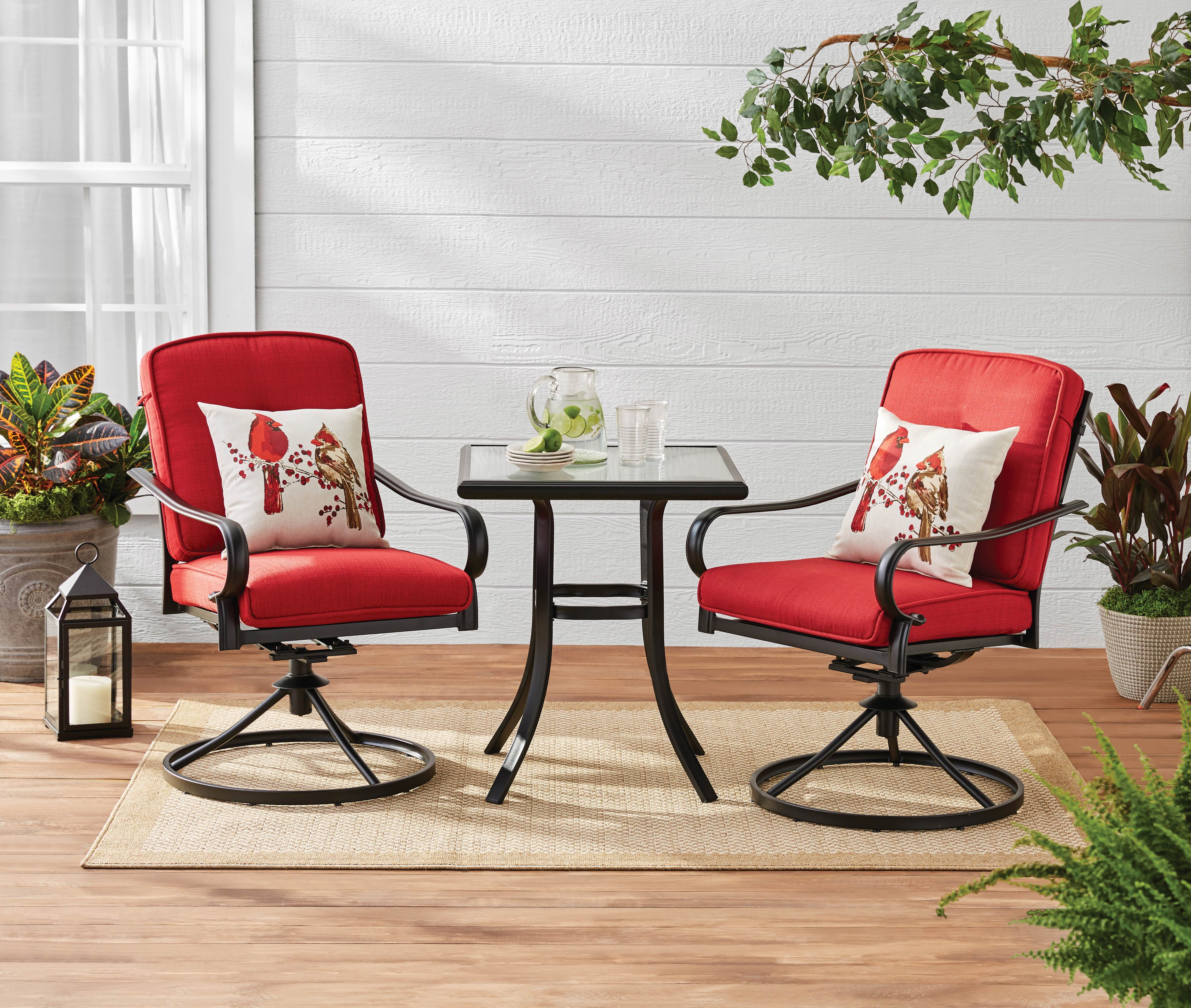 mainstays 3 piece bistro set