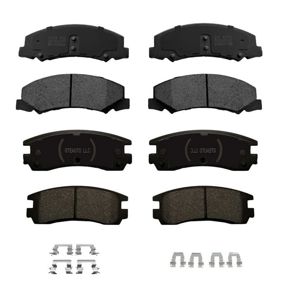 Set of 8 Front-Rear D814 7387 Ceramic Brake Pad Kit For 2006-2010 Chevrolet Impala