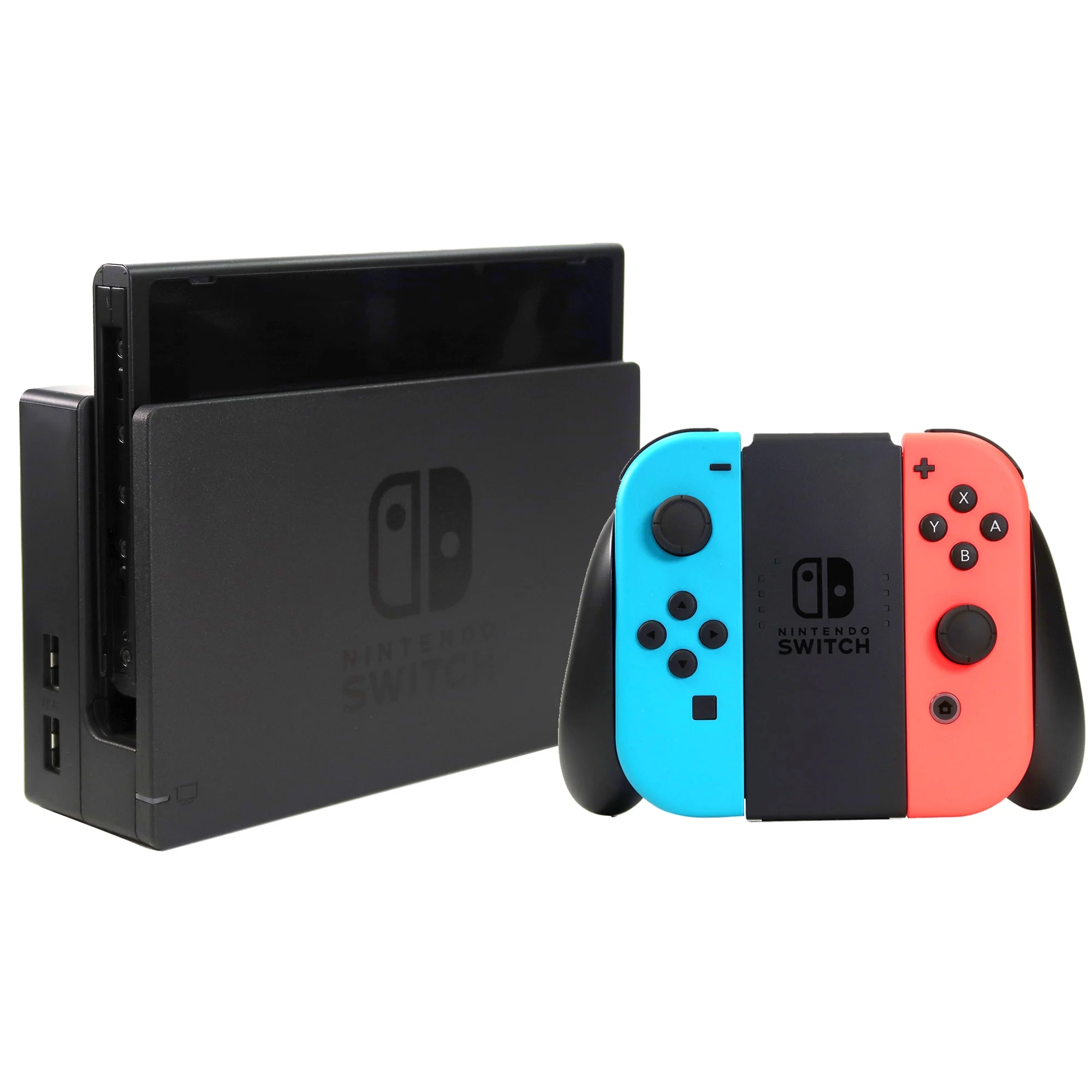Pre-Owned Nintendo HADSKABAH Switch with Neon Blue & Neon Red Joy