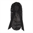 thumbnail image 1 of Gorro para Dormir para Mujer, Gorro para Dormir con Larga, Pelo , Gorro para Dormir Nocturno, Gorros de Ducha para Sauna, Gorro de Baño Negro, 1 of 6