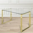 thumbnail image 2 of Uptown Club Ivy Transitional Glass Top Writing Desk in Gold, 2 of 3