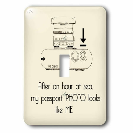3dRose After an hour at sea, my passport photo looks like me - Single Toggle Switch (Best Looking Passport Photos)