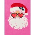 thumbnail image 4 of Holiday Time Toddler Girls Santa Christmas Sweater, Sizes 12M-5T, 4 of 6