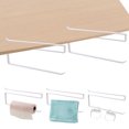 thumbnail image 1 of Contenedores Soporte de papel de rollo de metal simple cocina hogar baño toallero soporte (blanco) Ehuebsd Libre de BPA, 1 of 9