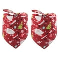 thumbnail image 1 of 2 piezas Navidad mascota escupir toalla Perro toallita algodón estampado gato bufanda babero MFZFUKR CPB-US-FXT43-2, 1 of 5