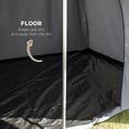thumbnail image 2 of 15.4'x15.4'x8.5' Teepee Tent, Waterproof Camping Tent with Porch Area, Floor and Carry Bag, for 2-3 Person Outdoor Backpacking Camping Hiking, Coffee, 2 of 8