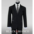 thumbnail image 2 of Boys Tuxedo in Black Dresswear with Dark Grey Neck Tie, 2 of 4