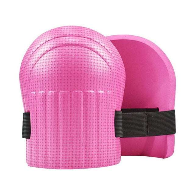 1 Paire Genou Protection Plancher Construction Travail Nettoyage Carrelage Résistant à l'Humidité Antichoc Intérieur Agenouillé Rose