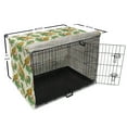 thumbnail image 6 of Philodendron Dog Crate Cover, Pattern of Exotic Parrot on Floral and Leafy Branch, Easy to Use Pet Kennel Cover Small Dogs Puppies Kittens, 7 Sizes, Pastel Green Multicolor, by Ambesonne, 6 of 6