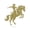 Gold, variant on RealSteel Bronco Horse Metal Wall Art – Western Rodeo Steel Decor (24", Textured Silver)