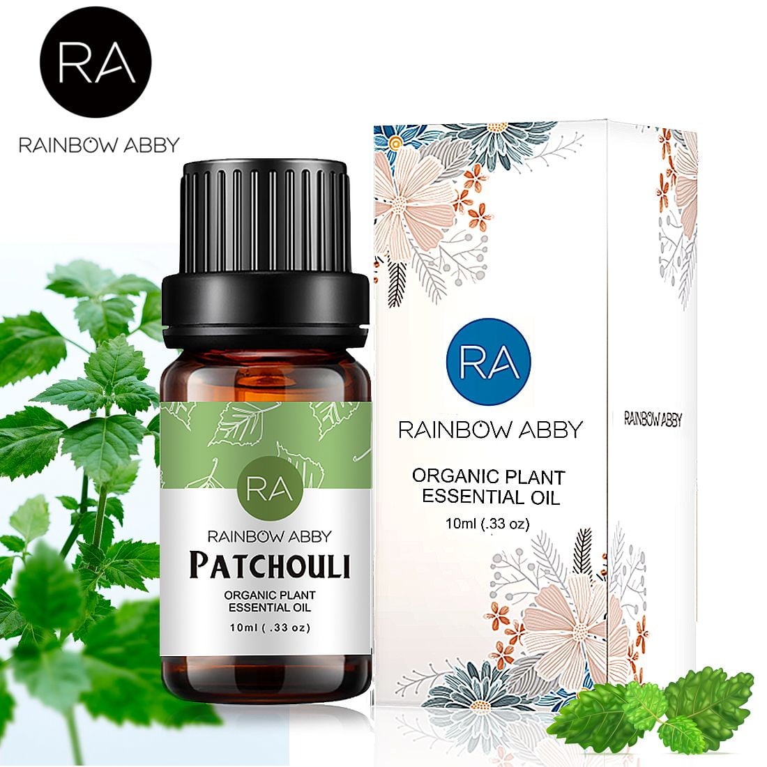 GREENSLEEVES Patchouli Essential Oil 10ml, 100% Pure Organic Patchouli Aromatherapy  Diffuser Oils 10ml