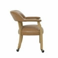 thumbnail image 4 of Pemberley Row Faux Leather Brown Dining Arm Chair Rectangular 30.75"H Unassembled, 4 of 10