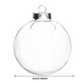 thumbnail image 3 of Christmas Clear Baubles Clear Fillable Xmas Tree Ornament Christmas DÃ©corï¼1Pcï¼ Hangs Home Decor, 3 of 7