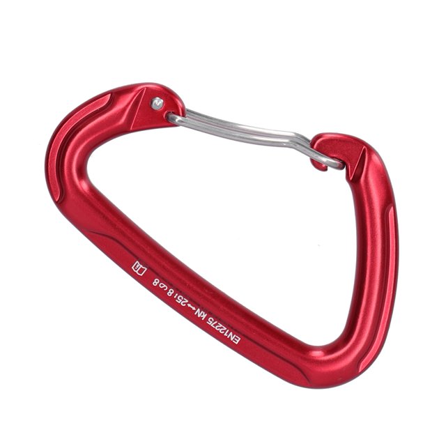 Hiking Buckle, Durable Sturdy Climbing Hook D Ring Shape For Rappelling For Rock Climbing For Mountaineering